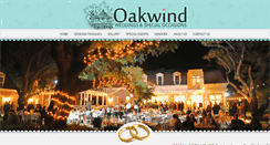 Desktop Screenshot of oakwindweddings.com
