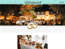 Tablet Screenshot of oakwindweddings.com